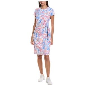 J. McLaughlin Elora Catalina Midi Dress in Pink and Blue M